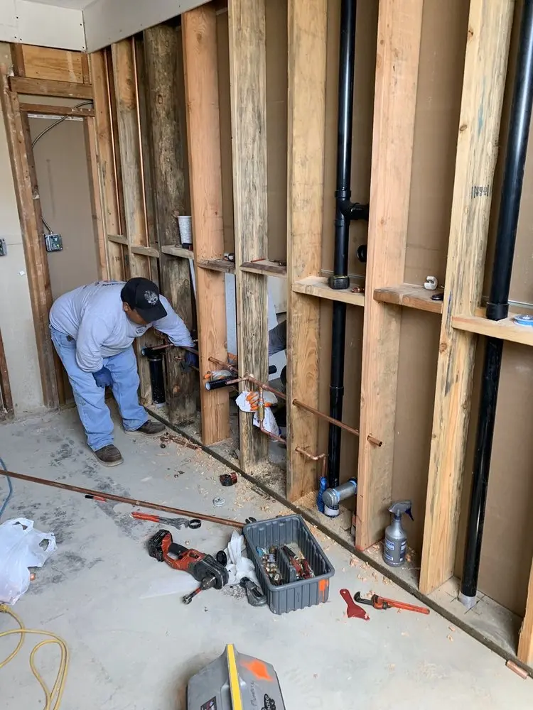 Commercial rough-in plumbing for Commercial Plumbing in Stewartown